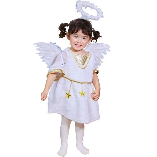 ピュアエンジェル ベビー クリスマス コスプレ 天使 エンジェル 衣装 リングガール 女の子 80サ...