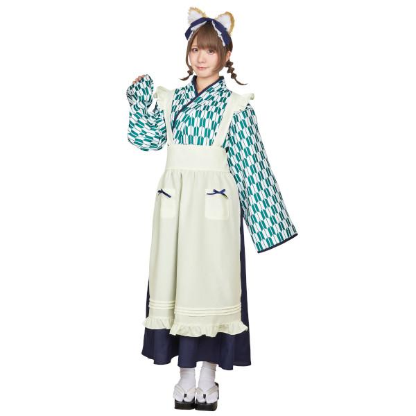 マイフェイヴ 茉夏 イヌ派 ハイカラメイド メイド服 犬 コスプレ 衣装 ハロウィン 仮装 矢羽柄 ...