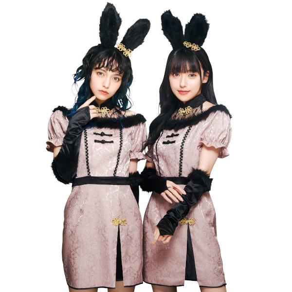 シノワポネ ウサギ チャイナ服 チャイナドレス うさぎ コスプレ 仮装 ハロウィン 衣装 大人用
