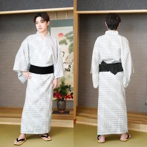 メンズ着物 生成り 仮装用 着物 着流し 浴衣...の詳細画像3