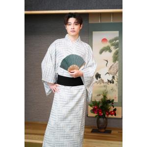 メンズ着物 生成り 仮装用 着物 着流し 浴衣...の詳細画像4