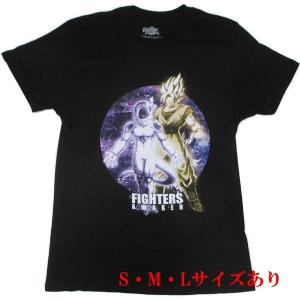 USA版ドラゴンボール Tシャツ 悟空 フリーザ FIGHTERS AWAKEN ブラック ドラゴンボール ファイターズ