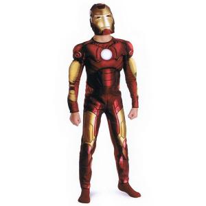 奉仕品 アイアンマン マッスル コスチューム 子供用 IRON MAN ハロウィン 仮装 コスプレ 衣装 キッズ マスク不良あり 返品不可｜magicnight