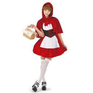 奉仕品 フォレストガール 赤ずきん コスチューム ハロウィン 仮装 コスプレ 衣装 レッド 大人用 返品不可｜magicnight