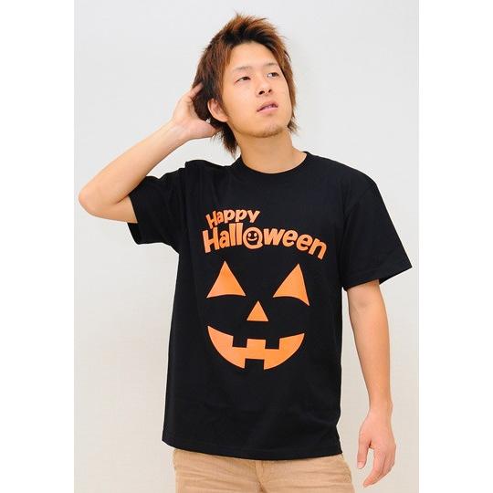 ハロウィン Tシャツ パンプキンブラック ハロウィンスタッフTシャツ 男女兼用