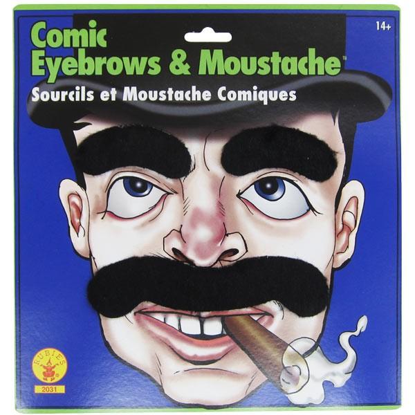 ジャンボ眉毛・つけひげセット