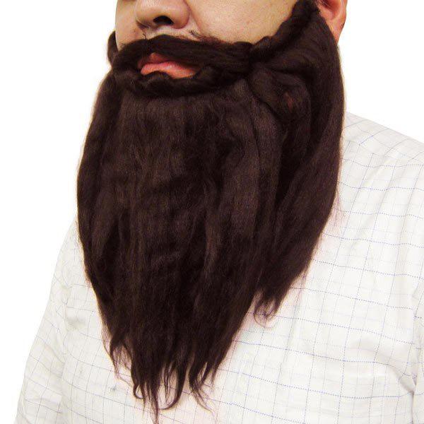 あごひげセット 茶色 ロング20cm