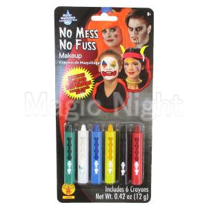 水性ペイントクレヨン6色セット ハロウィン 仮装 メイク