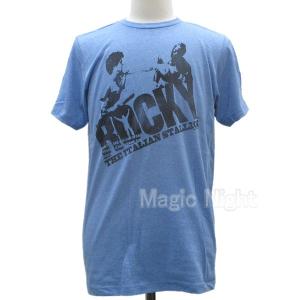 ロッキー The Italian Stallion ハーフトーン　映画 Rocky Tシャツ シルヴェスター スタローン｜magicnight