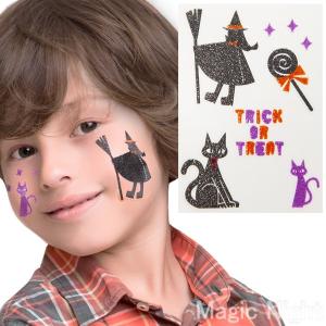 Kidsシール 魔女と黒猫 フェイスシール フェス メイクアップ ボディシール アクセサリー ハロウィン コスプレ かんたん 仮装 イベント 2421 Ha6645 4999aeva パーティークラッカーのカネコ 通販 Yahoo ショッピング