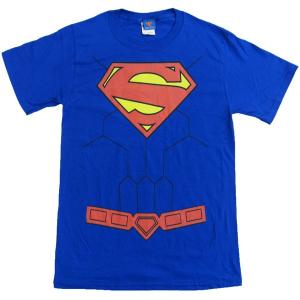 スーパーマン Classic ロゴ 長袖 ロングスリーブ Tシャツ : コスプレ 