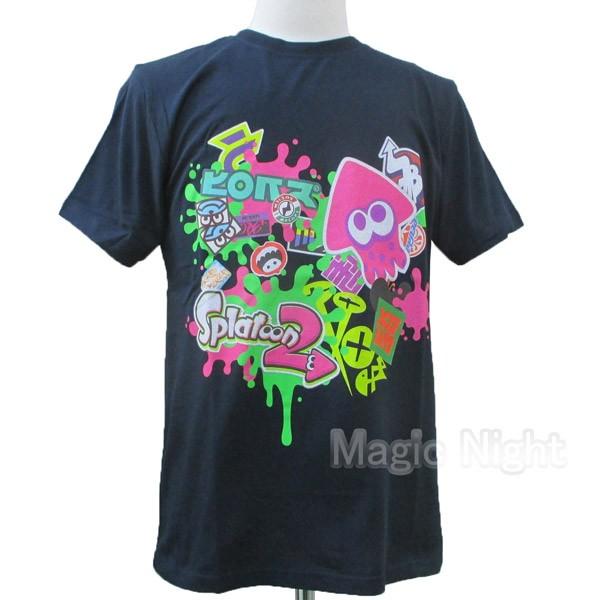 スプラトゥーン Tシャツ スプラトゥーン2 スプラット インクリング ダークネイビー