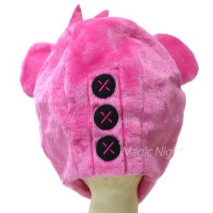 ピンクのくまちゃん 着ぐるみキャップ フォート...の詳細画像2