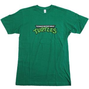 タートルズTシャツ TURTLESロゴ ケリーグリーン｜magicnight