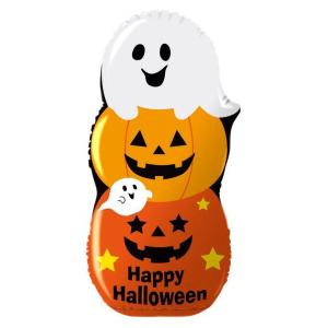 エアーディスプレイ 3連オレンジパンプキン(L) ハロウィン 大きい 飾り