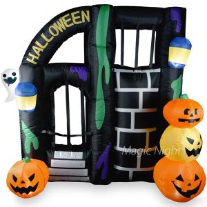 エアーディスプレイ 3連オレンジパンプキン(L) ハロウィン 大きい 飾り