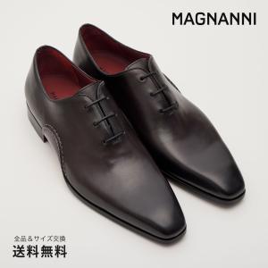公式 MAGNANNI マグナーニ ブランド メンズ 靴 紳士靴 オパンカ ホールカット ダークグレ...