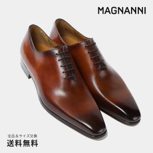 公式 MAGNANNI マグナーニ ブランド メンズ 靴 紳士靴 ホールカット ドレスシューズ ブラ...