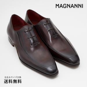 公式 マグナーニ 靴 オパンカ  オックスフォード  エプロンフロント 革靴ビジネスシューズ 23875 DBR
