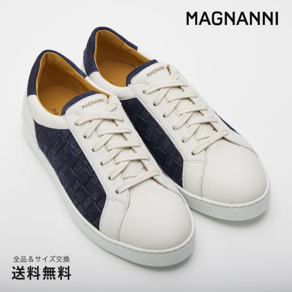 公式 MAGNANNI マグナーニ ブランド メンズ 靴 紳士靴 ミクストメディア ウーヴンレザース...
