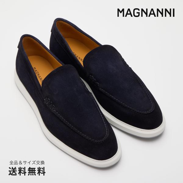 公式 MAGNANNI マグナーニ ブランド メンズ 靴 紳士靴 エプロントウローファー スエード ...