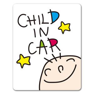 車ステッカー 手描き風こども CHILD IN CAR チャイルドインカー 車マグネットステッカー ゆうパケット対応210円〜｜magnetpark