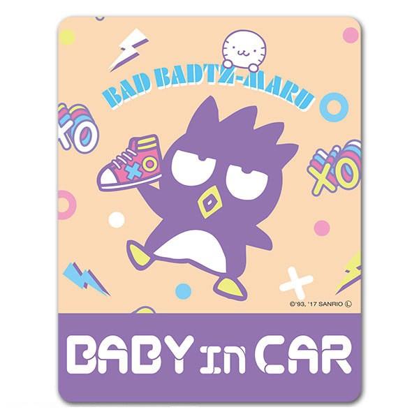 車ステッカー バッドばつ丸 スタンダードデザイン BABY IN CAR ベビーインカー ベイビーイ...