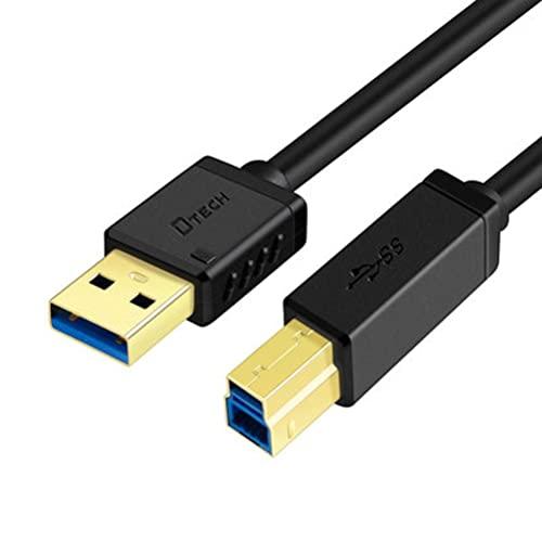 DTECH USB 3.0 ケーブル プリンターケーブル 2m タイプAオス タイプBオス 5Gbp...