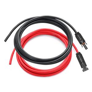 Ridasmart ソーラーケーブル 3メートル（赤3m+黒3m）10AWG（6mm2）ソーラー 延長 ケーブル 片端MC4コネクター付き ソーラーパ｜mago8go8