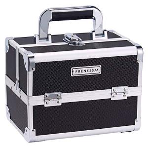 Hapilife メイクボックス 鏡付き 2段トレイ コスメボックス