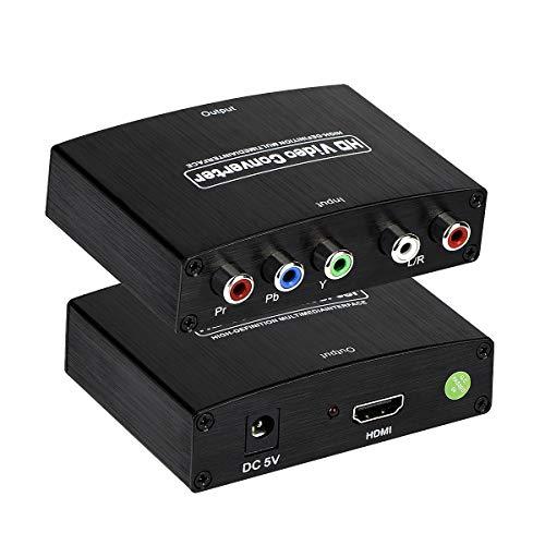 コンポーネント to HDMI コンバーター 変換器 1080P対応 5RCA RGB YPbPr ...