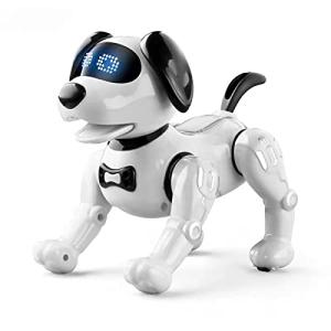 ロボットおもちゃ 犬 ロボット 子供のおもちゃ 男の子 女の子おもちゃ 誕生日 クリスマスプレゼント「日本語の説明書付き」ホワイト｜mago8go8