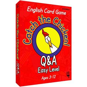 Catch The Chicken English Card Game Q&A Easy Level 英語 カードゲーム子供｜mago8go8