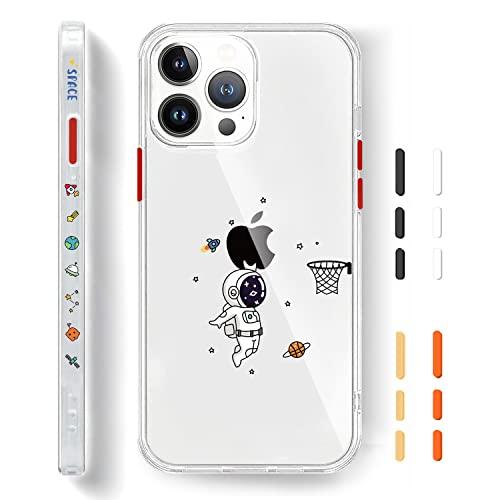 iPhone 14 Pro Max ケース おしゃれ かわいい クリア おもしろ 宇宙飛行士 シュー...