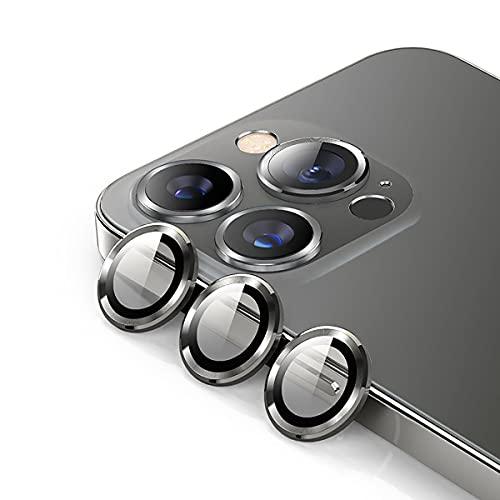iPhone 13 Pro/iPhone 13 Pro Maxカメラフィルム アルミ合金＋9H硬度ガ...