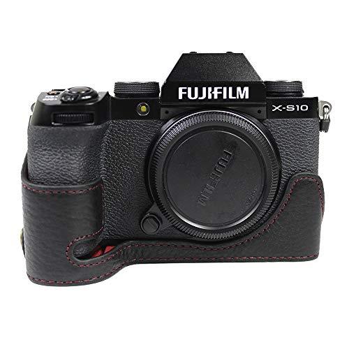 Koowl 対応 Fujifilm Fuji 富士 X-S10 カメラバッグ カメラケース銀付牛革、...