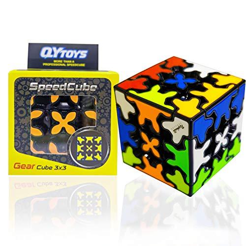 マジックキューブ ギアキューブ 立体キューブ 3x3競技用キューブ 360度回転 3次元ギア構造 ス...