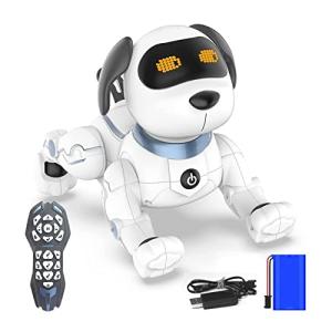 スタントドッグ ロボット犬 ペットロボット ロボットおもちゃ 日本語説明書 英語指示 知育玩具 子供 誕生日プレゼント (犬型ロボットYCRK16B)｜mago8go8