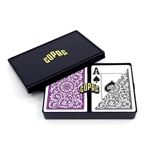 Copag 1546 Design 100%プラスチックトランプ ポーカーサイズ ジャンボインデック...