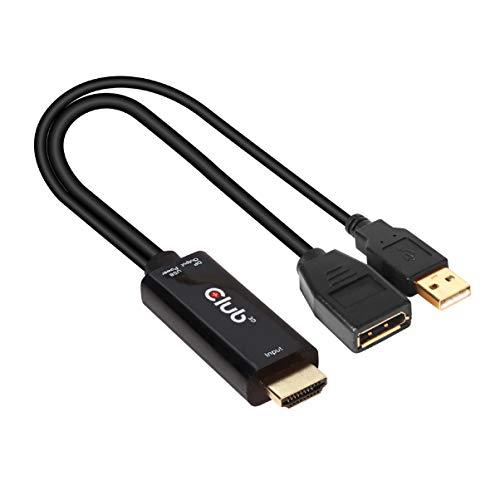 Club3D HDMI Male オス to DisplayPort 1.2 Female メス ア...