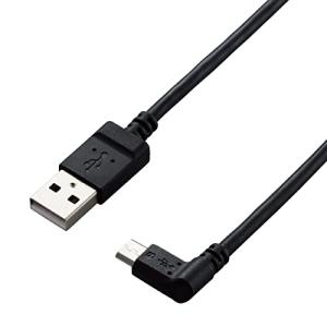 エレコム USBケーブル カメラ接続用L字USBケーブル 右L字 (micro-Bタイプ) USB-A to micro-B 2.0m DGW-AMB