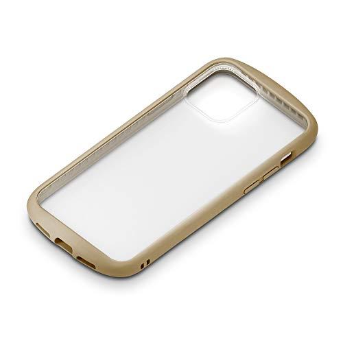 Premium Style iPhone12 ProMax用ガラスタフケース ラウンドタイプ ベージ...