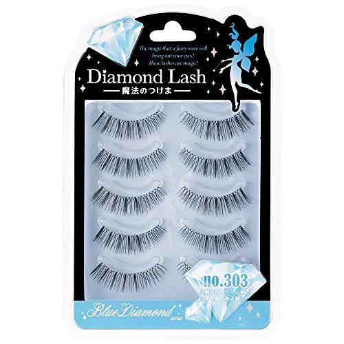 Ｄｉａｍｏｎｄ Ｌａｓｈ(ダイヤモンドラッシュ） ブルー ｎｏ．３０３ ５ペア