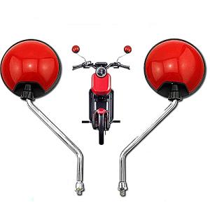 [TradeWind] バイクミラー 丸形 カラフル バックミラー