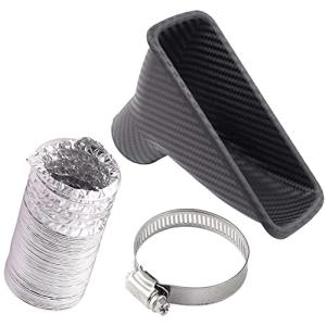 長方形 fogman エアインテークダクト 汎用 蛇腹