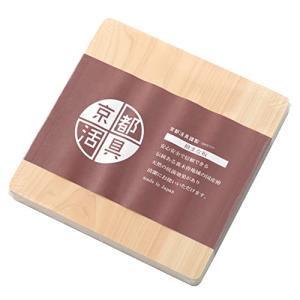 京都活具　ヒノキのまな板 正方形 23×23cm 厚板一枚板｜mago8go8