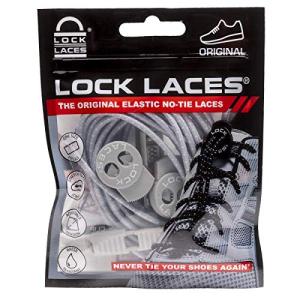 [Lock Laces] ロックレース - 靴紐 結ばない ゴム紐 シューレース (グレー)｜mago8go8
