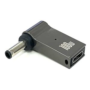 fine-R 100W 対応 ノートパソコン PD 充電 変換アダプター 90° L型 L字 TYPE-C USB-C 変換プラグ (4.5×3.0m｜mago8go8
