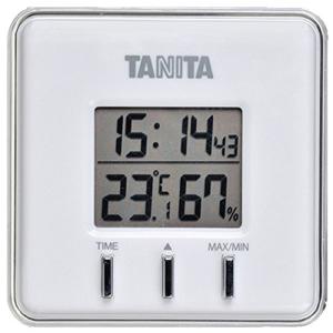 タニタ デジタル温湿度計 置き掛け両用タイプ/マグネット付 ホワイト TT-550-WH｜mago8go8