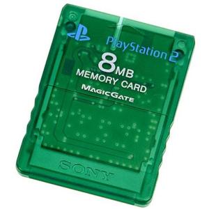 Playstation 2 専用メモリーカード(8MB)エメラルド｜mago8go8